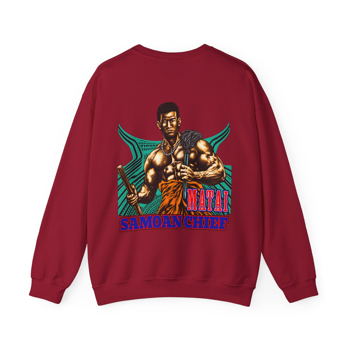 Samoan Strength Samoan Chief Matai Unisex Heavy Blend™ Crewneck Sweatshirt