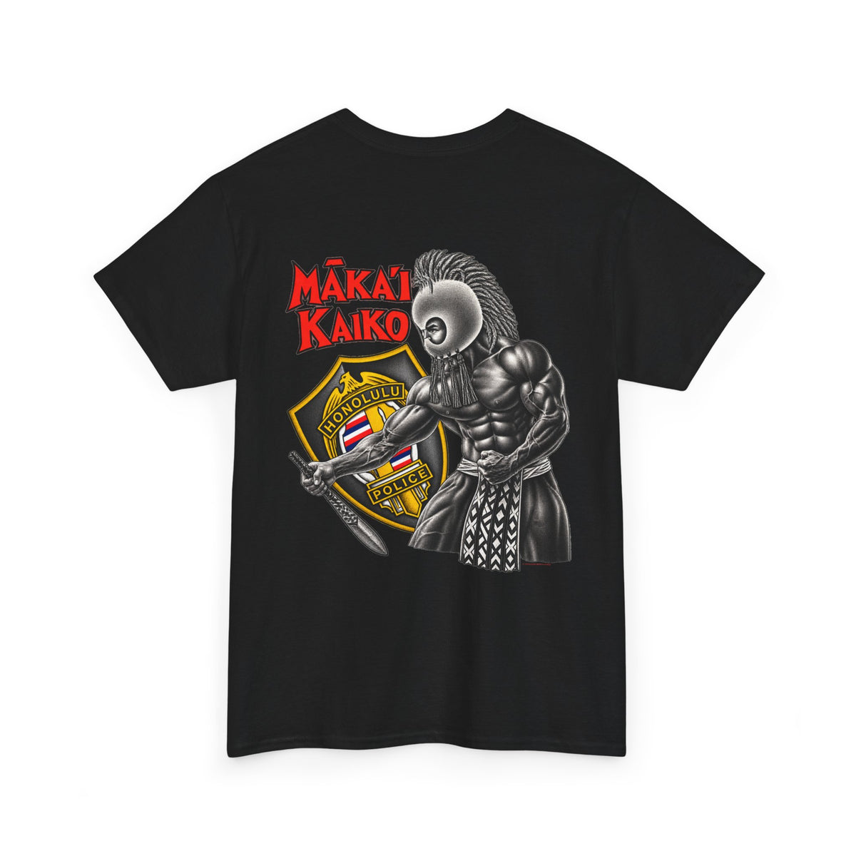 Hawaiian Strength Maka'i Kaiko Honolulu Police Unisex Heavy Cotton Tee