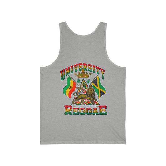 Jawaiian Strength University Reggae In Jah We Trust Vintage Design 90s New Print Unisex Jersey Tank