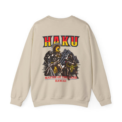Hawaiian Strength Haku Master of the Land Hawaii Vintage Design 90s New Print Unisex Heavy Blend™ Crewneck Sweatshirt