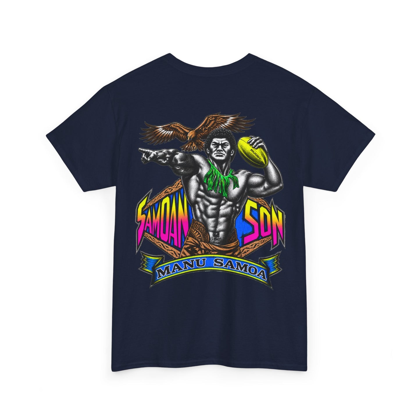 Samoan Strength Samoan Son Manu Samoa Unisex Heavy Cotton Tee