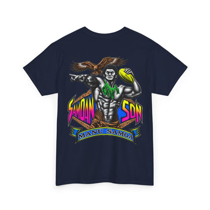 Samoan Strength Samoan Son Manu Samoa Unisex Heavy Cotton Tee