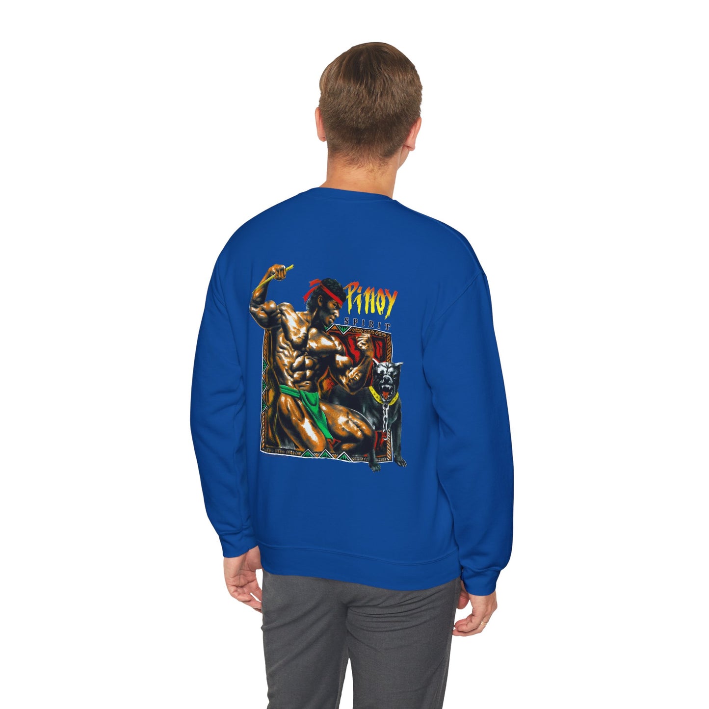 Filipino Strength Pinoy Vintage Design 90s New Print Unisex Heavy Blend™ Crewneck Sweatshirt