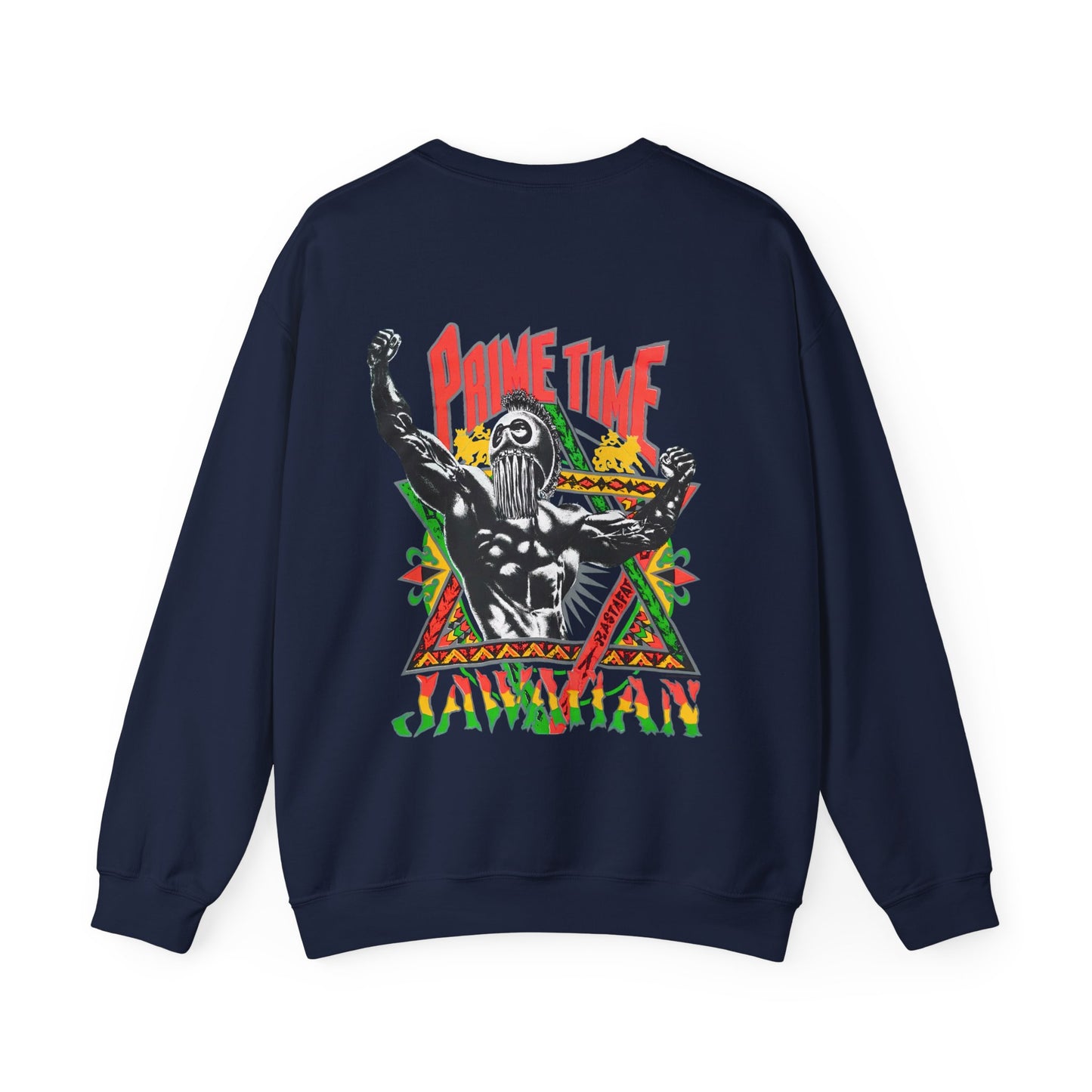 Jawaiian Strength Prime Time Jawaiian Vintage Design 90s New Print Unisex Heavy Blend™ Crewneck Sweatshirt