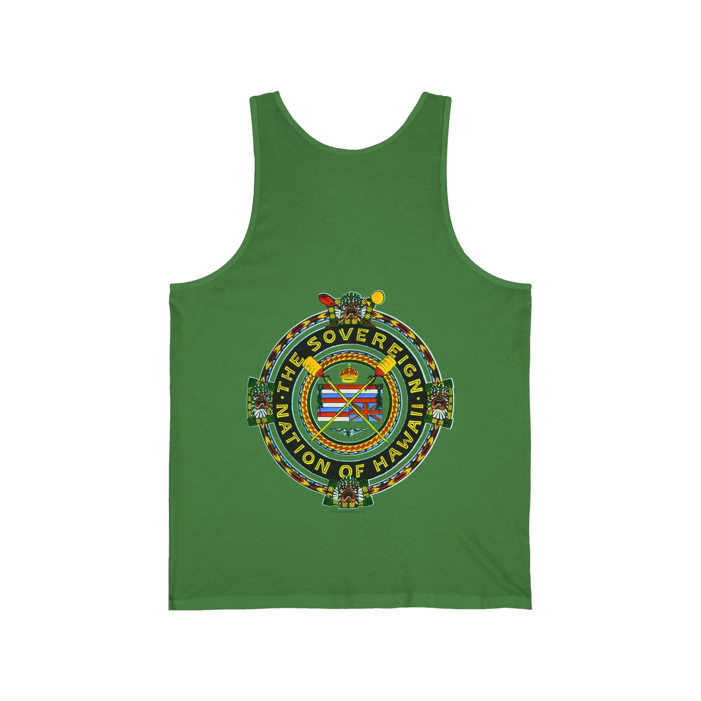 Hawaiian Strength The Sovereign Nation of Hawaii Vintage Design 90s New Print Unisex Jersey Tank