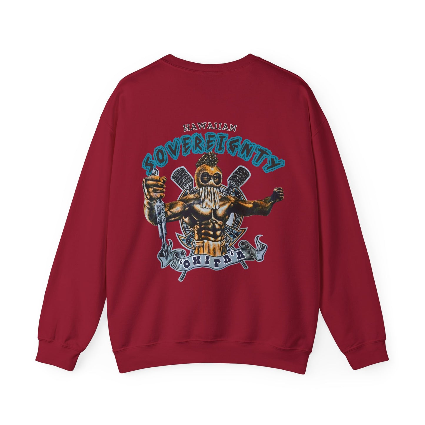 Hawaiian Strength Hawaiian Sovereignty 'Onipa'a Vintage Design 90s New Print Unisex Heavy Blend™ Crewneck Sweatshirt