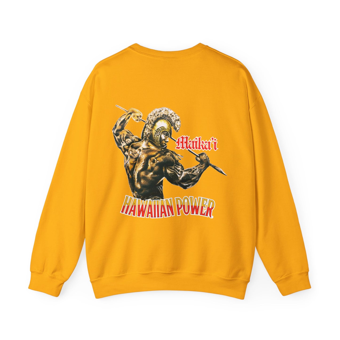 Hawaiian Strength Maika'i Hawaiian Power Vintage Design 90s New Print Unisex Heavy Blend™ Crewneck Sweatshirt