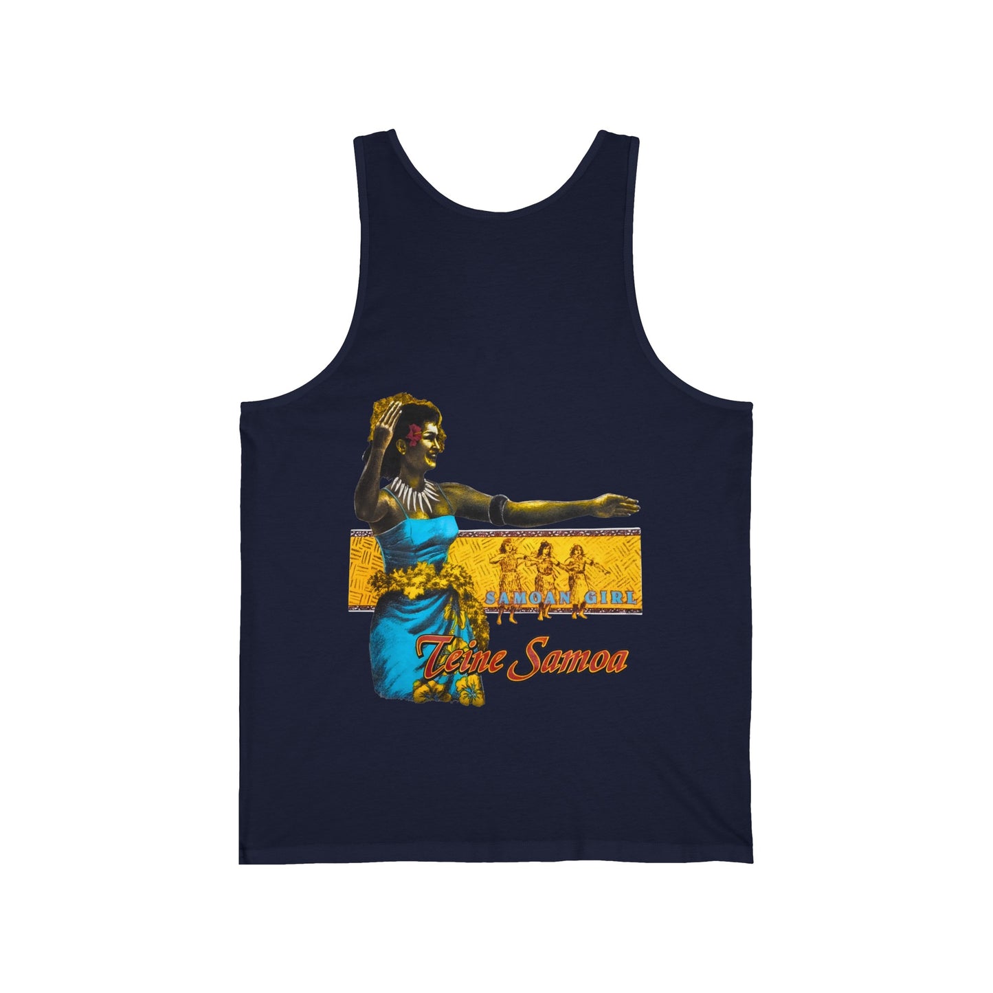 Samoan Strength Samoan Girl Teine Samoa Vintage Design 90s New Print Unisex Jersey Tank