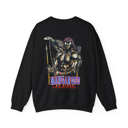 Filipino Strength Mangangso Na Pinoy Filipino Hunter Vintage Design 90s New Print Unisex Heavy Blend™ Crewneck Sweatshirt