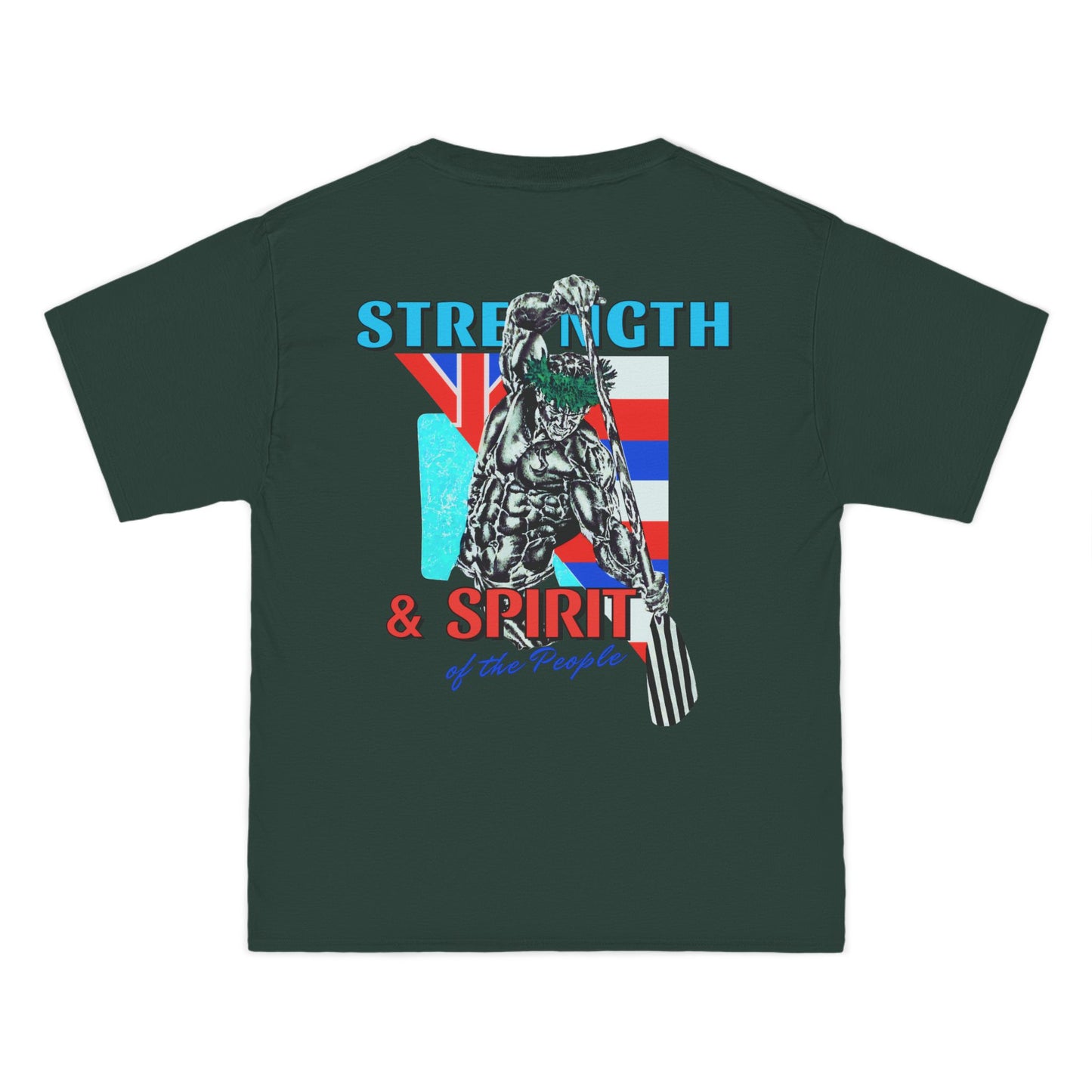 Hawaiian Strength Strength and Spirit of the People Vintage Design 90s New Print Beefy-T®  Short-Sleeve T-Shirt