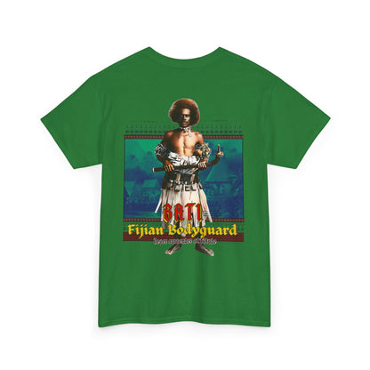 Local Strength Bati Fijian Bodyguard Never Surrender Attitude Tabu Soro Unisex Heavy Cotton Tee