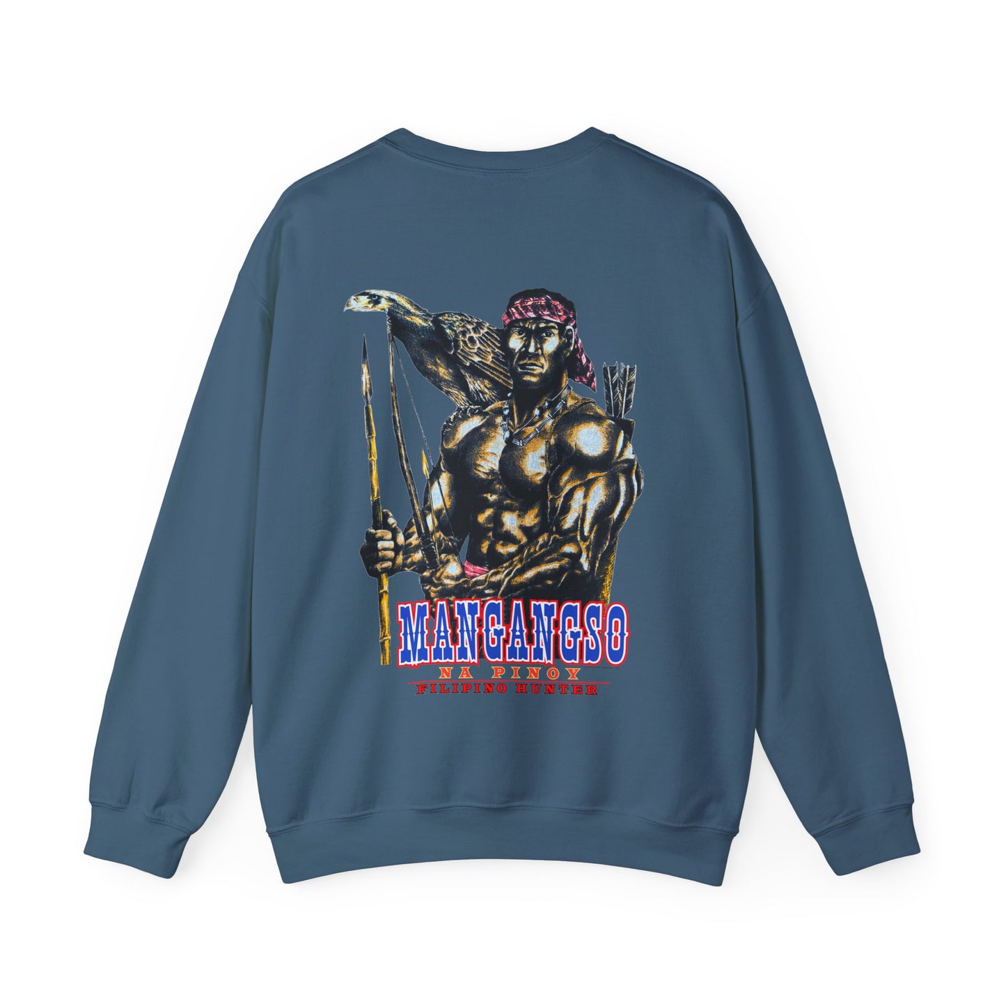 Filipino Strength Mangangso Na Pinoy Filipino Hunter Vintage Design 90s New Print Unisex Heavy Blend™ Crewneck Sweatshirt