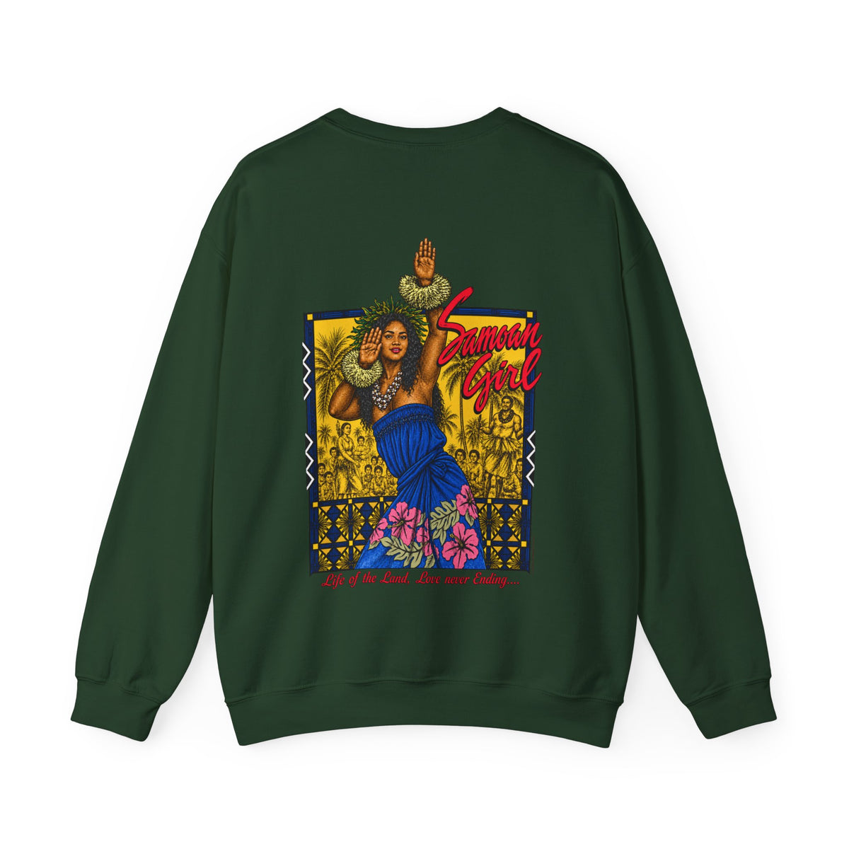 Samoan Strength Samoan Girl Unisex Heavy Blend™ Crewneck Sweatshirt
