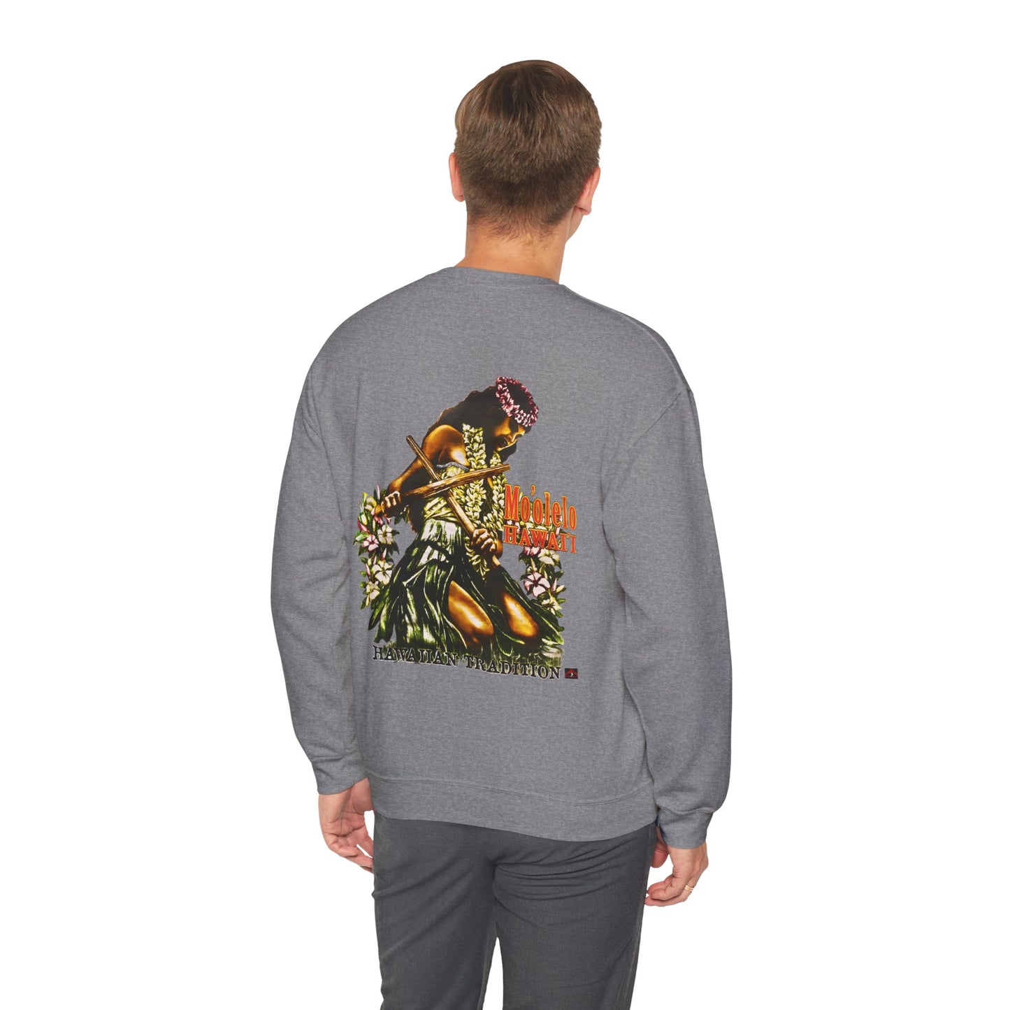 Hawaiian Strength Hawaiian Tradition Mo'olelo Hawai'i Vintage Design 90s New Print Unisex Heavy Blend™ Crewneck Sweatshirt