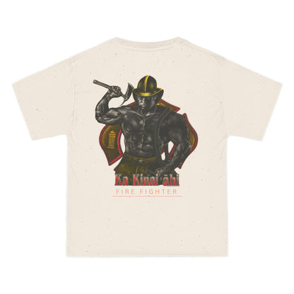 Hawaiian Strength Fire Fighter Ka Kainai ahi Vintage Design 90s New Print Beefy-T®  Short-Sleeve T-Shirt