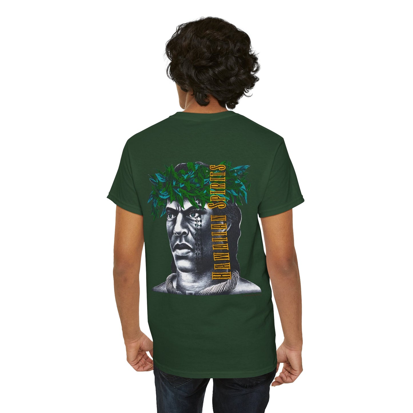 Hawaiian Strength Hawaiian Spirits Vintage Design 90s New Print Unisex Heavy Cotton Tee