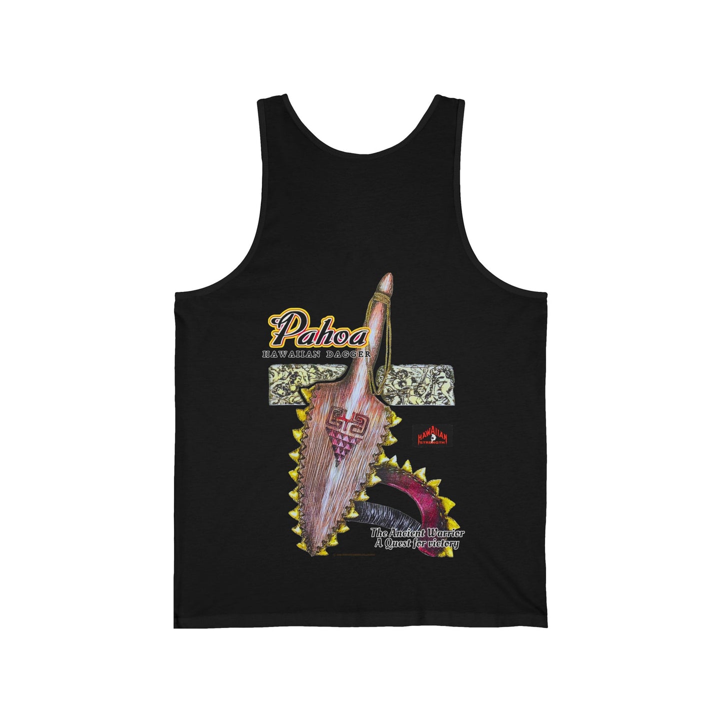 Hawaiian Strength Pahoa Hawaiian Dagger Vintage 90s Design New Print Unisex Jersey Tank