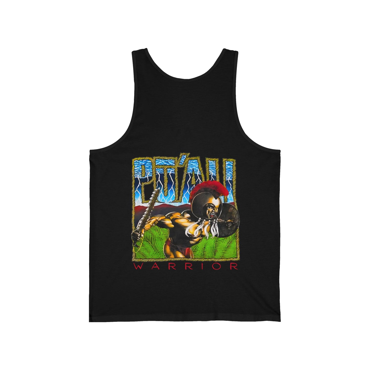 Hawaiian Strength Pu'ali Warrior Vintage Design 90s New Print Unisex Jersey Tank