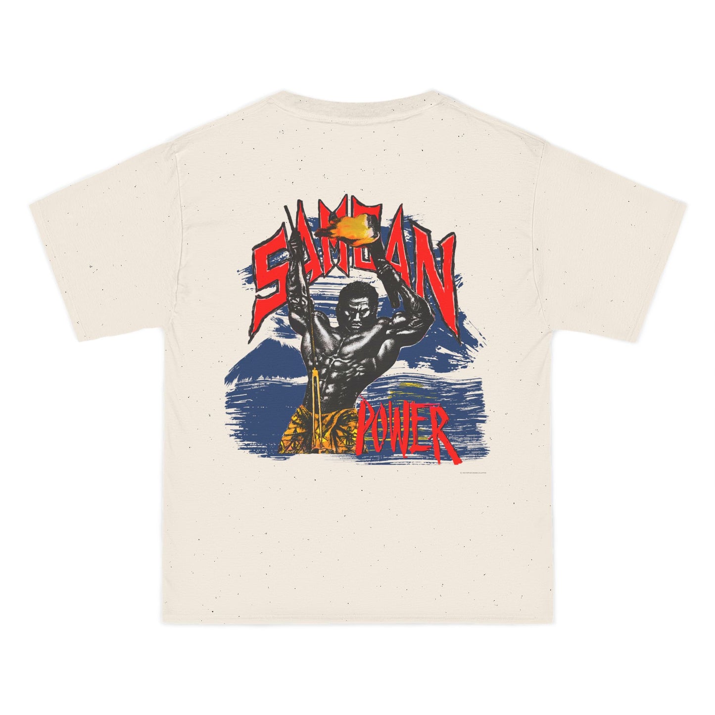 Samoan Strength Samoan Power Vintage Design 90s New Print Beefy-T®  Short-Sleeve T-Shirt