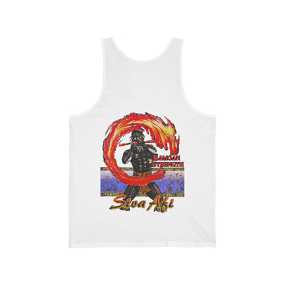 Samoan Strength Siva Afi Vintage Design 90s New Print Unisex Jersey Tank
