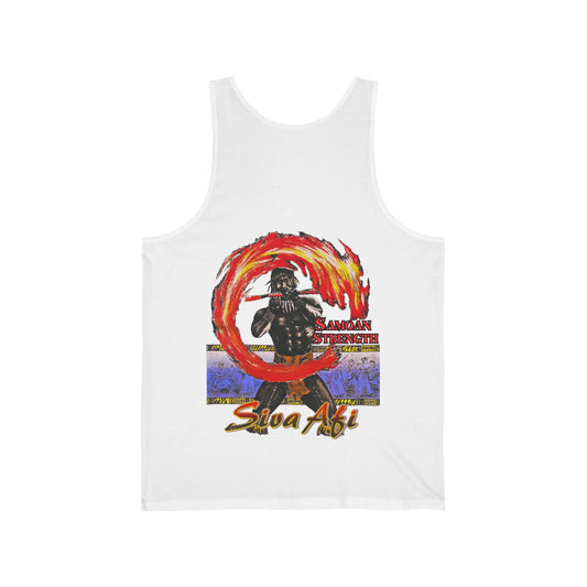 Samoan Strength Siva Afi Vintage Design 90s New Print Unisex Jersey Tank