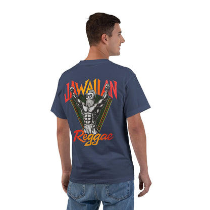 Jawaiian Strength Jawaiian Reggae Vintage Design 90s New Print Beefy-T®  Short-Sleeve T-Shirt
