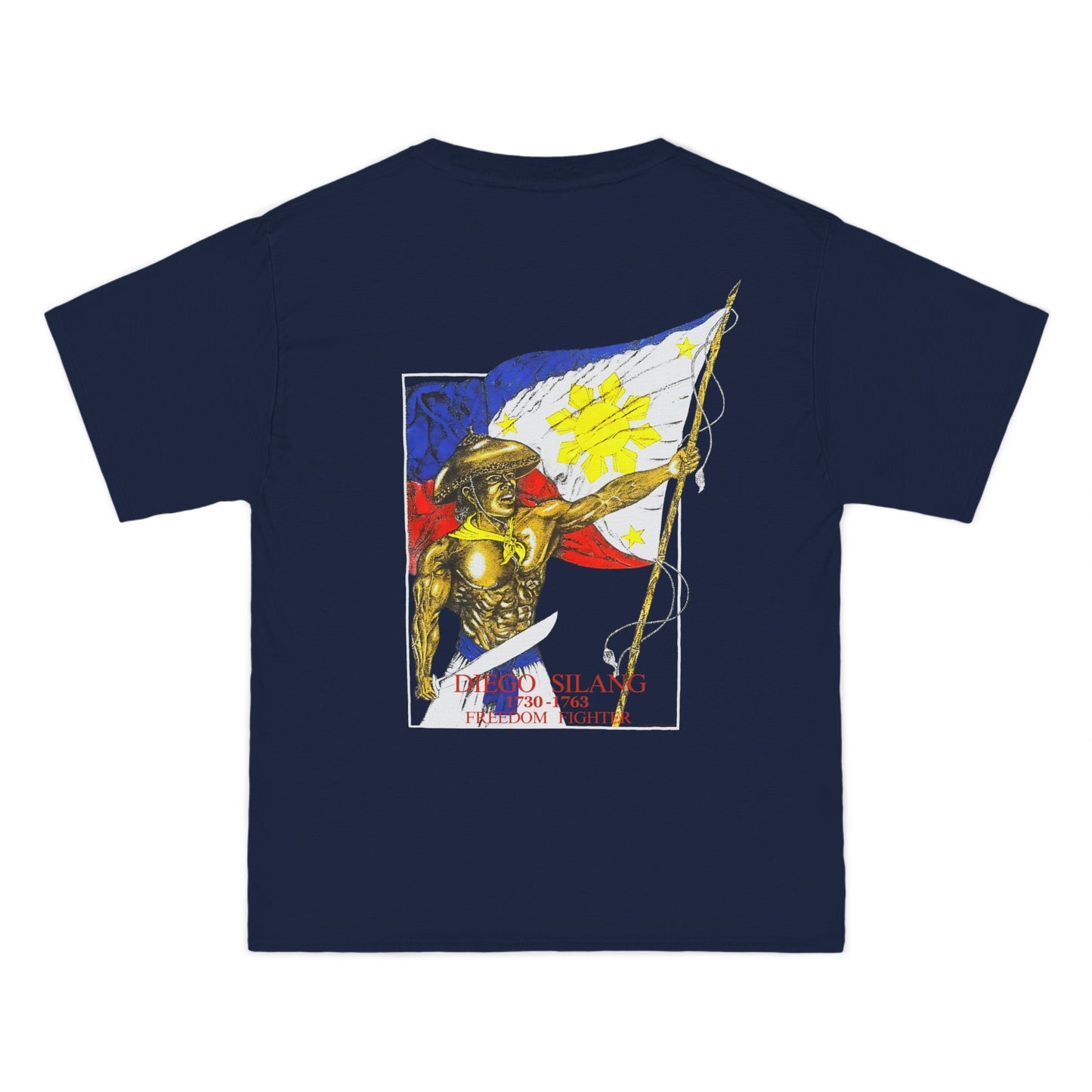 Filipino Strength Diego Silang Freedom Fighter Vintage Design 90s New Print Beefy-T®  Short-Sleeve T-Shirt