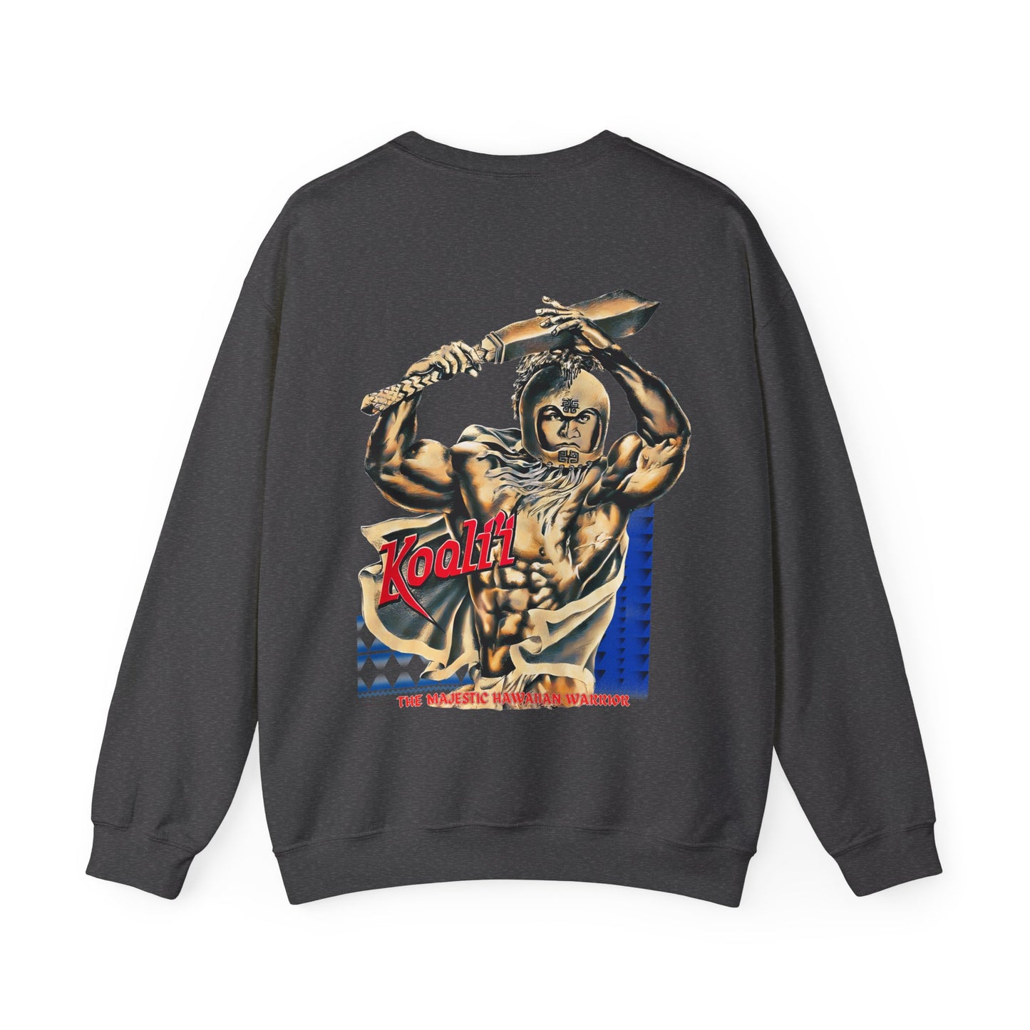 Hawaiian Strength Koali'i The Majestic Hawaiian Warrior Vintage Design 90s New Print Unisex Heavy Blend™ Crewneck Sweatshirt