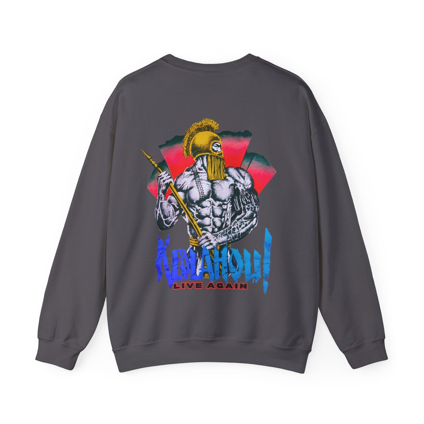 Hawaiian Strength Keolahou! Live Again Vintage Design 90s New Print Unisex Heavy Blend™ Crewneck Sweatshirt