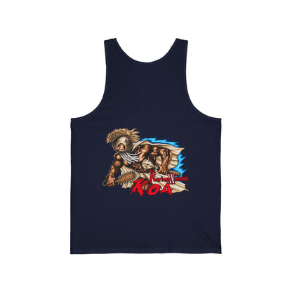 Hawaiian Strength The Fearless Warrior Koa Unisex Jersey Tank