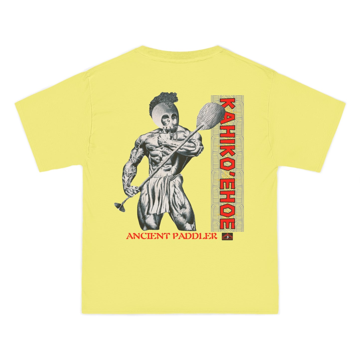 Hawaiian Strength Ancient Paddler Kahiko'ehoe Vintage Design 90s New Print Beefy-T®  Short-Sleeve T-Shirt