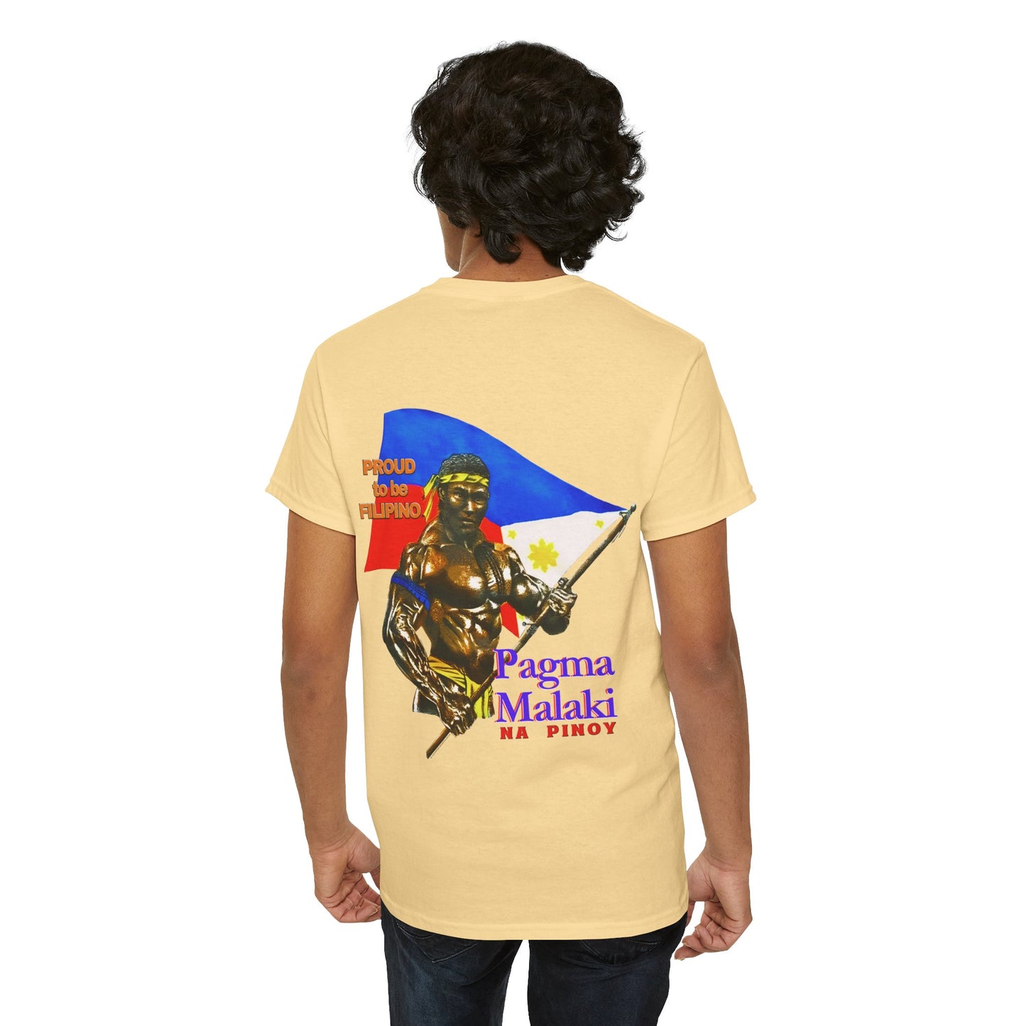 Filipino Strength Proud to be Filipino Pagma Malaki Na Pinoy Vintage Design 90s New Print T-shirt Unisex Heavy Cotton Tee