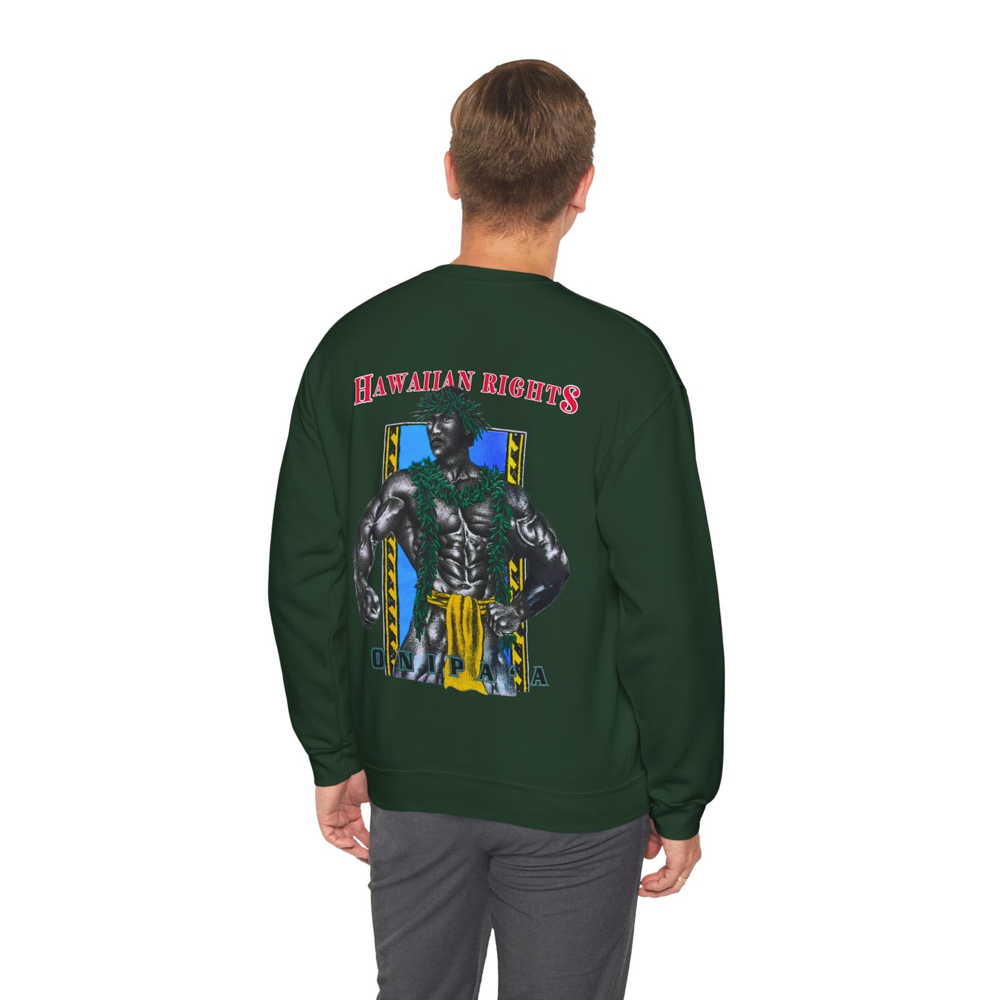 Hawaiian Strength Onipa’a Hawaiian Rights Vintage Design 90s New Print Unisex Heavy Blend™ Crewneck Sweatshirt