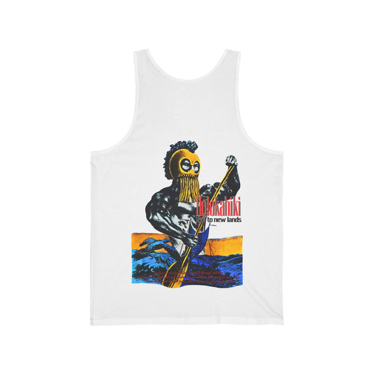 Hawaiian Strength Holokahiki Sail to New Lands Vintage Design 90s New Print Unisex Jersey Tank