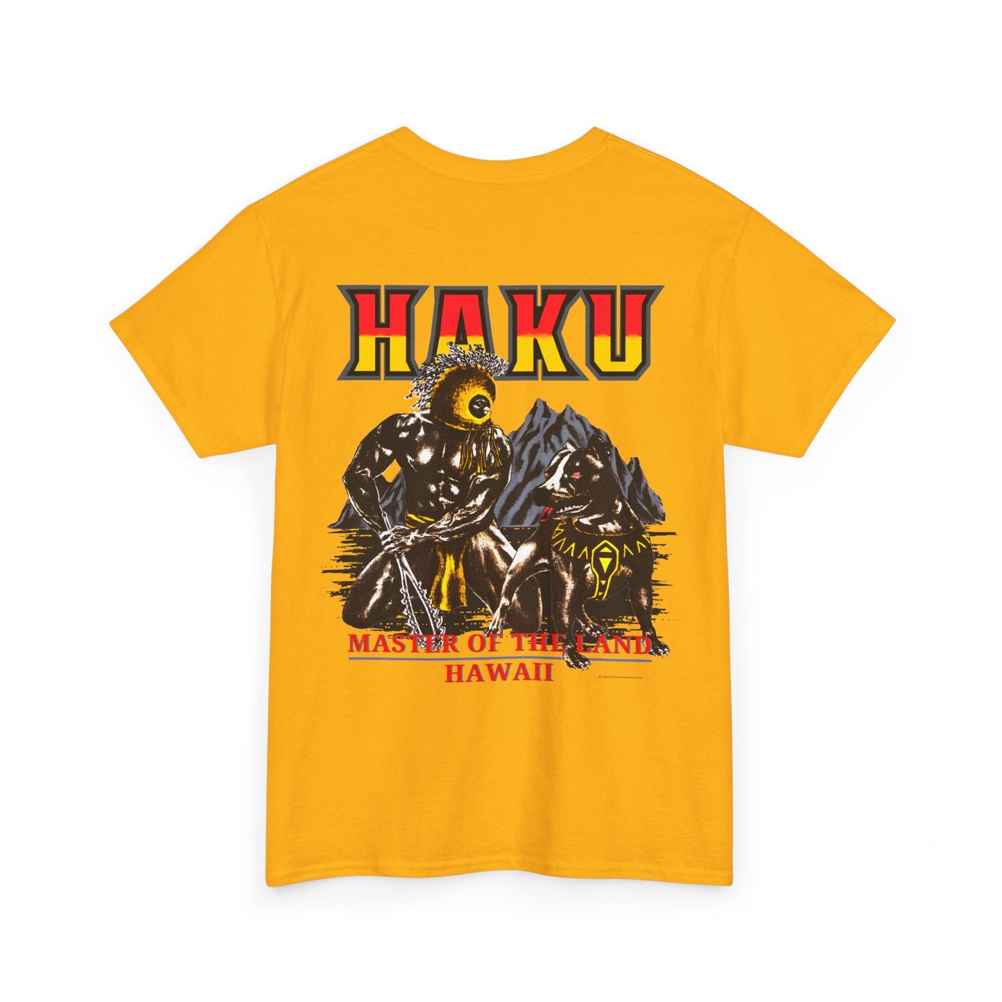 Hawaiian Strength Haku Master of the Land Hawaii Vintage Design 90s New Print Unisex Heavy Cotton Tee