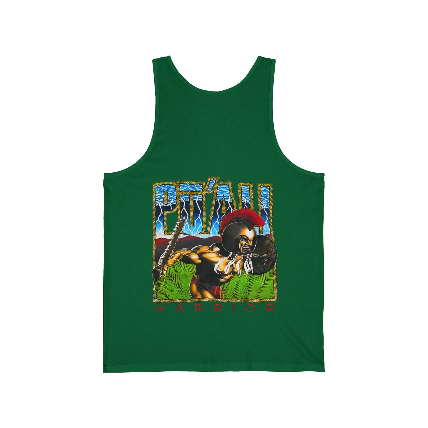 Hawaiian Strength Pu'ali Warrior Vintage Design 90s New Print Unisex Jersey Tank