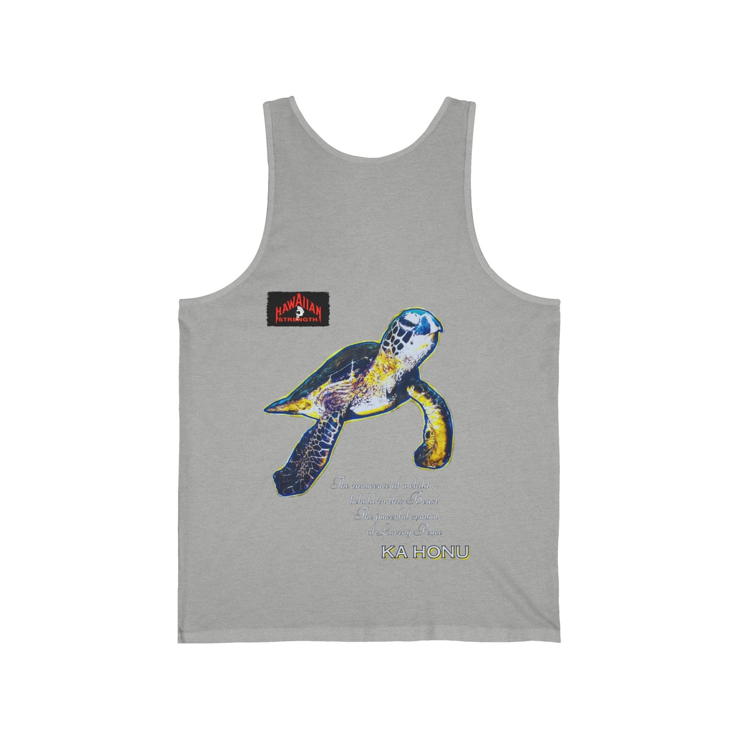 Hawaiian Strength Ka Honu Vintage Design 90s New Print Unisex Jersey Tank