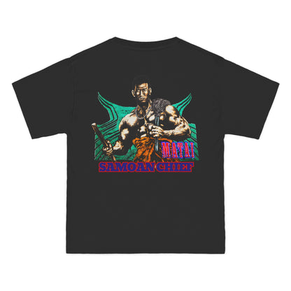 Samoan Strength Samoan Chief Matai Vintage Design 90s New Print Beefy-T®  Short-Sleeve T-Shirt