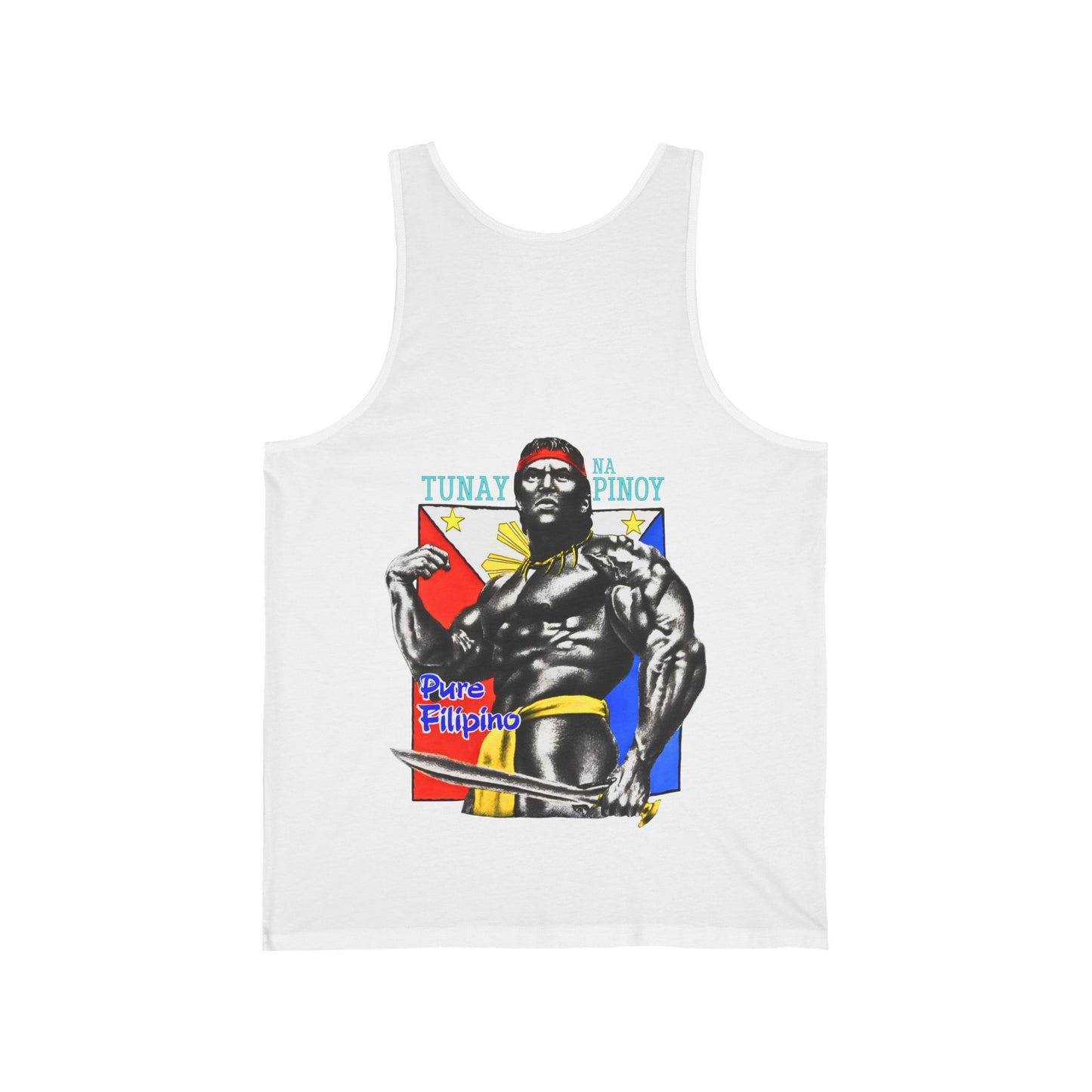 Filipino Strength Tunay Na Pinoy Pure Filipino Vintage Design 90s New Print Unisex Jersey Tank