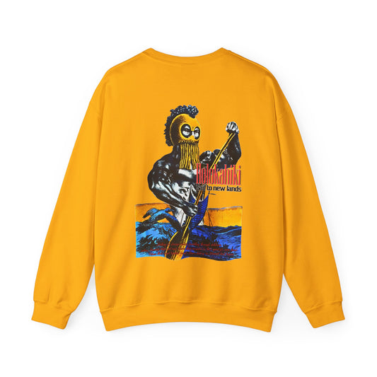 Hawaiian Strength Holokahiki Sail to New Lands Vintage Design 90s New Print Unisex Heavy Blend™ Crewneck Sweatshirt