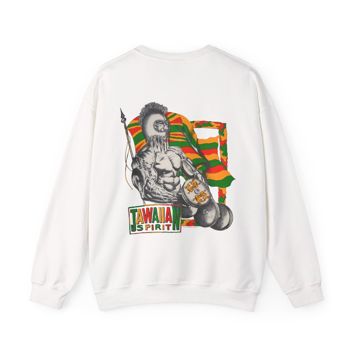 Jawaiian Strength Jawaiian Spirit Vintage Design 90s New Print Unisex Heavy Blend™ Crewneck Sweatshirt