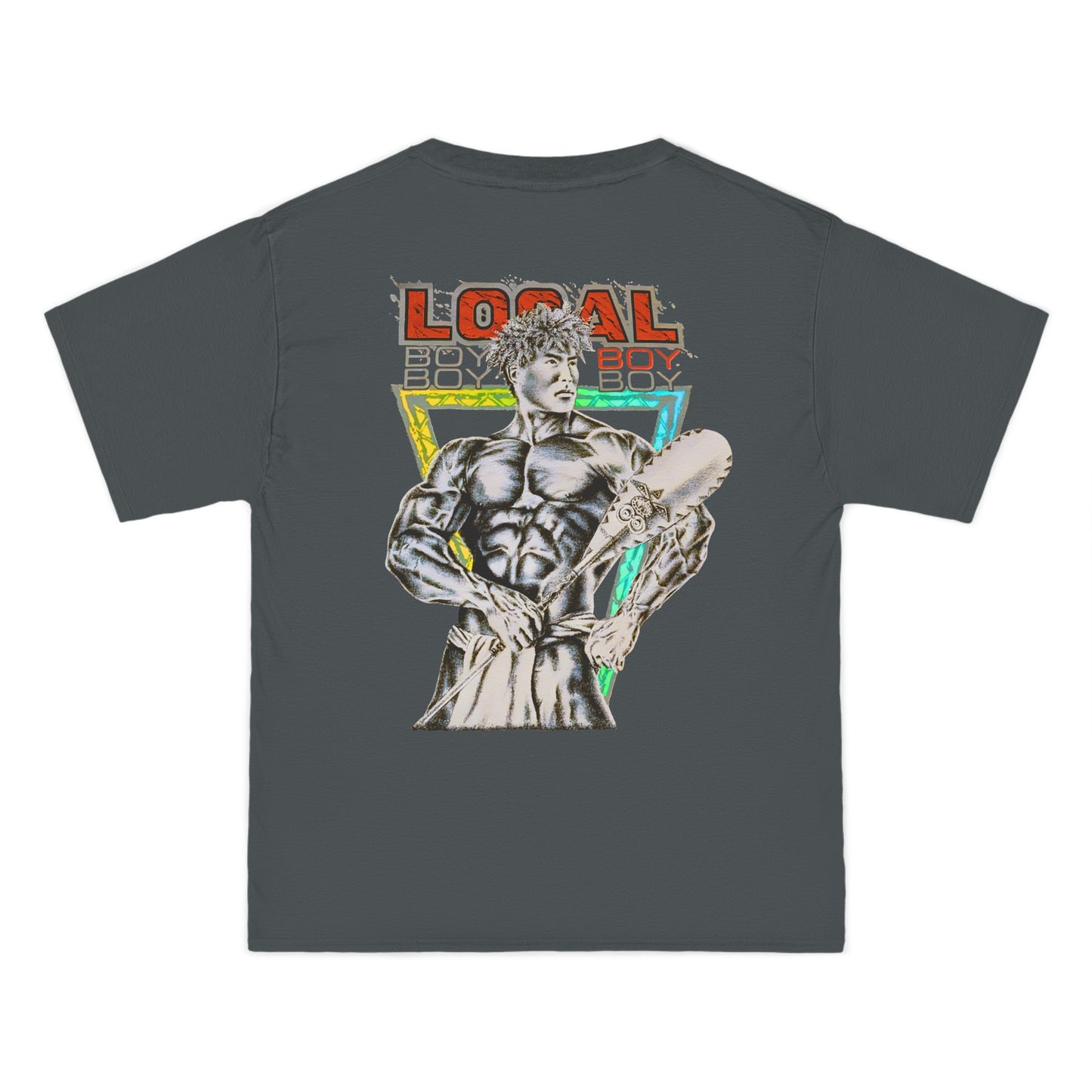 Hawaiian Strength Local Boy Vintage Design 90s New Print Beefy-T®  Short-Sleeve T-Shirt