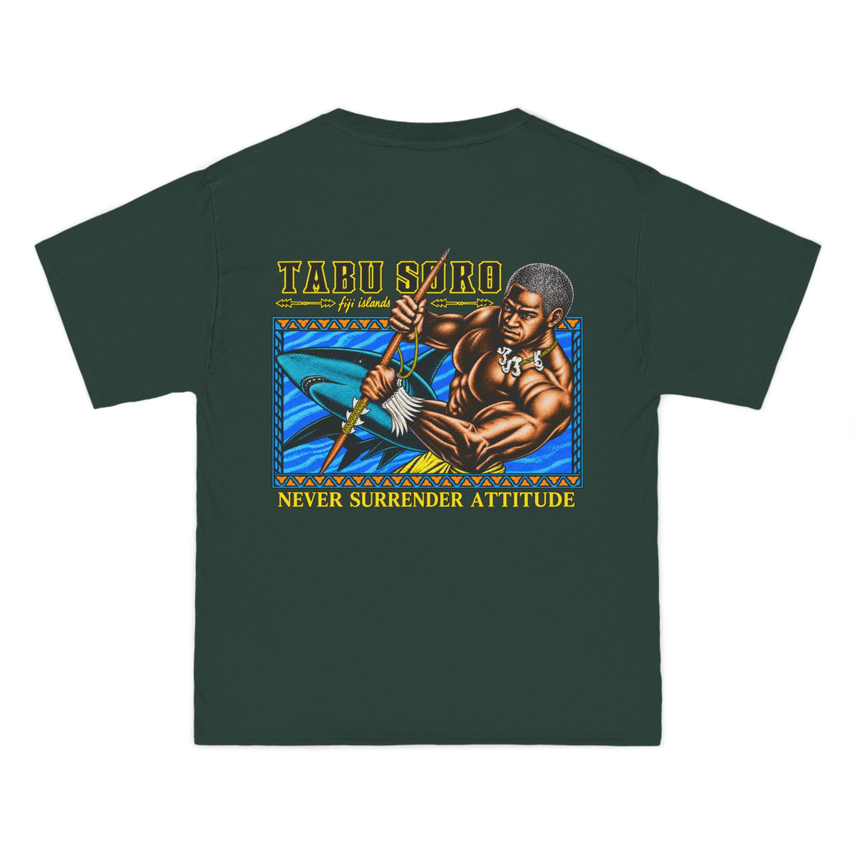 Local Strength Tabu Soro Fiji Islands Never Surrender Attitude Beefy-T®  Short-Sleeve T-Shirt
