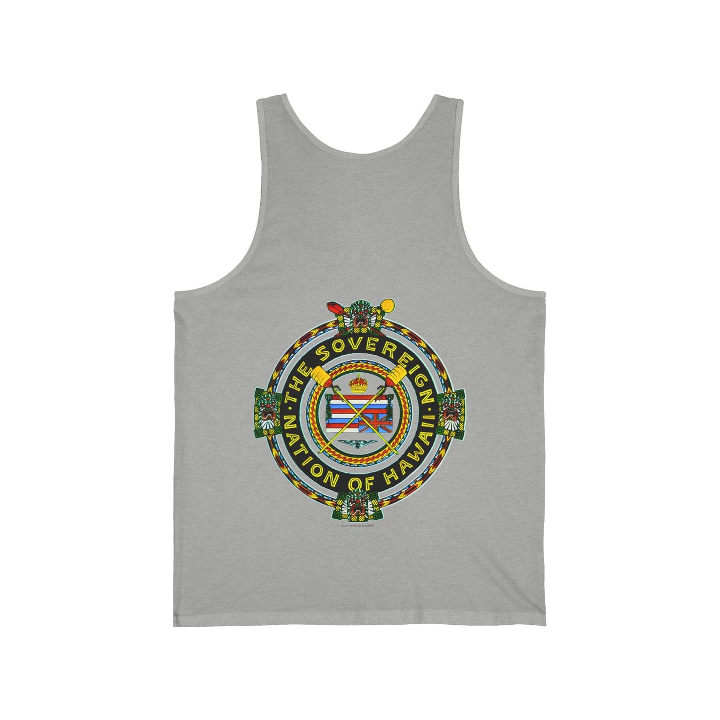 Hawaiian Strength The Sovereign Nation of Hawaii Vintage Design 90s New Print Unisex Jersey Tank