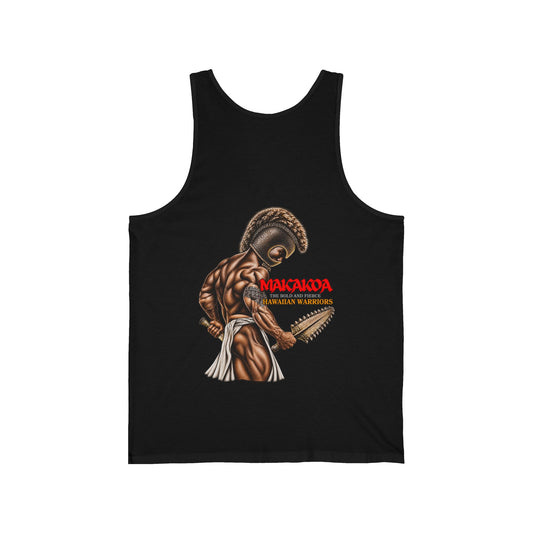 Hawaiian Strength Makakoa The Bold and Fierce Hawaiian Warriors Unisex Jersey Tank