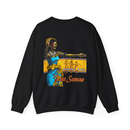 Samoan Strength Samoan Girl Teine Samoa Vintage Design 90s New Print Unisex Heavy Blend™ Crewneck Sweatshirt