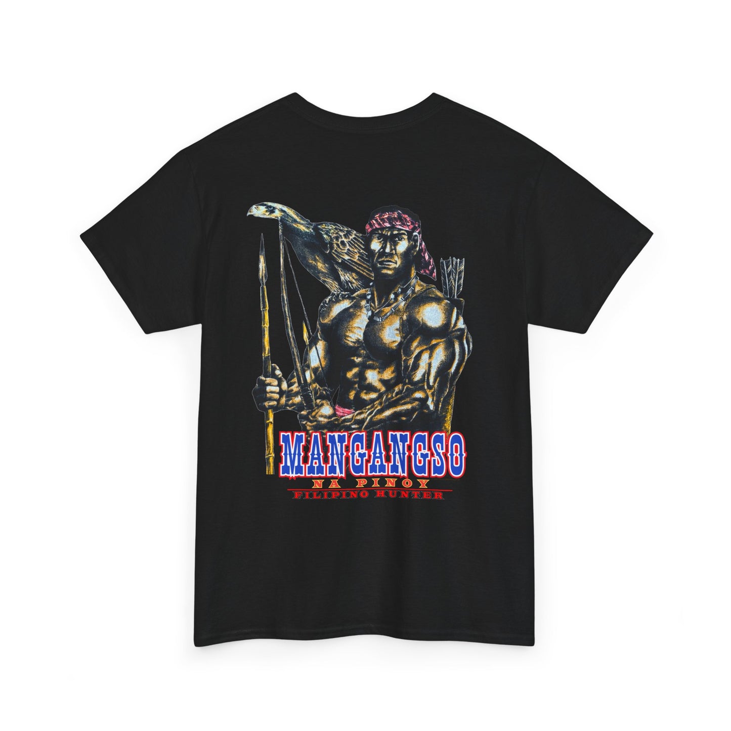 Filipino Strength Mangangso Na Pinoy Filipino Hunter Vintage Design 90s New Print Unisex Heavy Cotton Tee