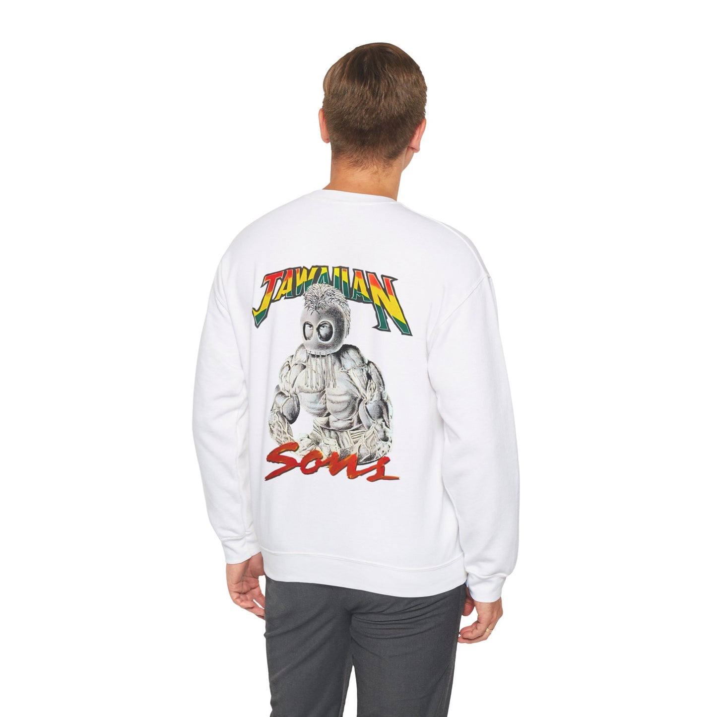 Jawaiian Strenght Jawaiian Sons Vintage Design 90s New Print Unisex Heavy Blend™ Crewneck Sweatshirt