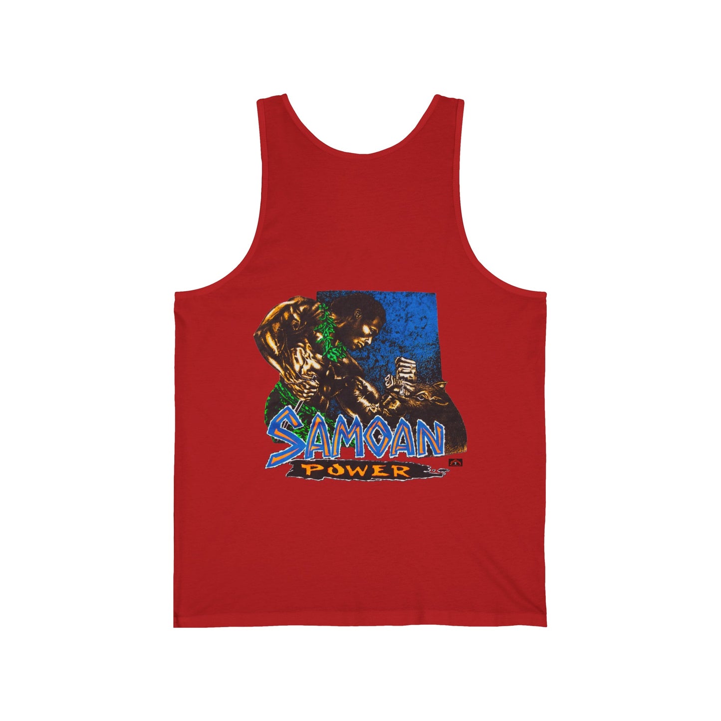 Samoan Strength Samoan Power Vintage Design 90s New Print Unisex Jersey Tank