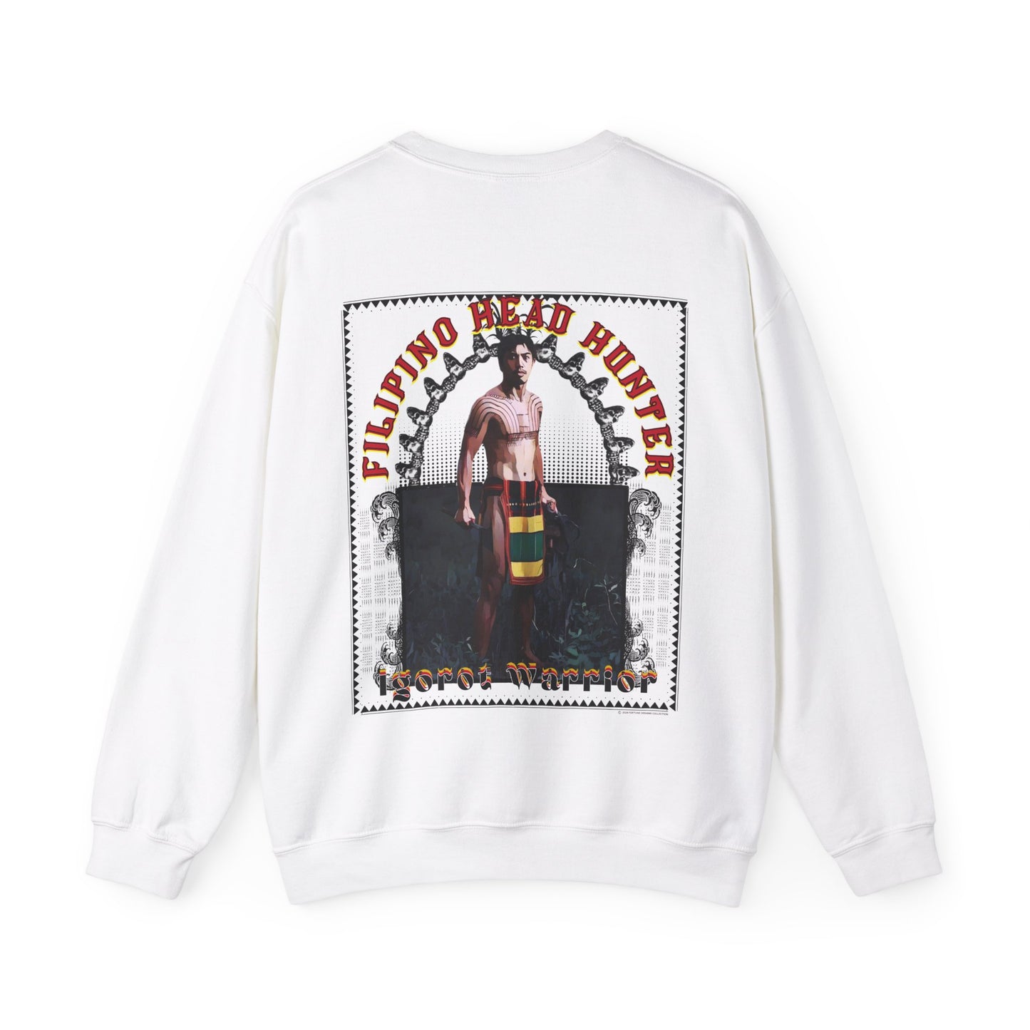 Filipino Strength Filipino Headhunter Igorot Warrior Unisex Heavy Blend™ Crewneck Sweatshirt